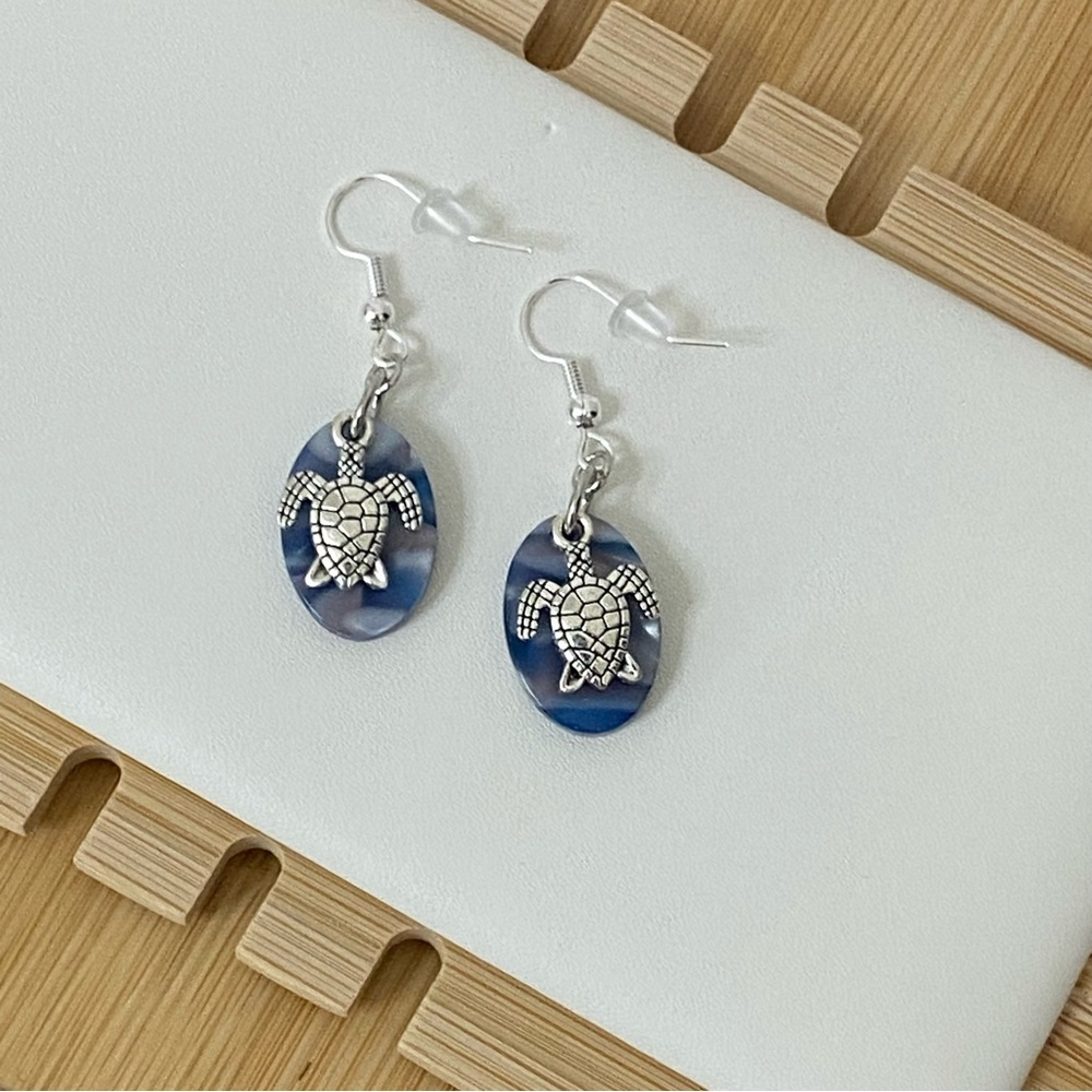 Turtle Earrings, Ocean Earrings, Travel Fashion